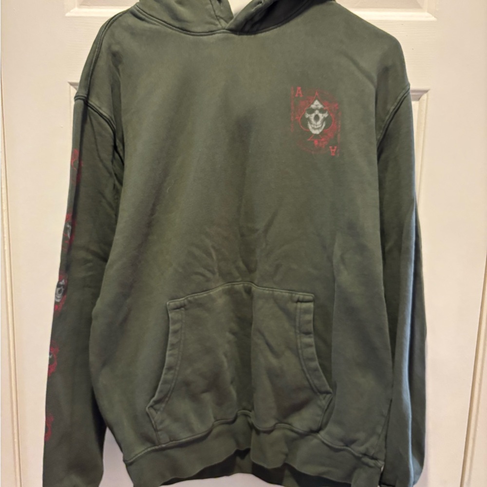 Men's Green Sullen Graphic Hoodie